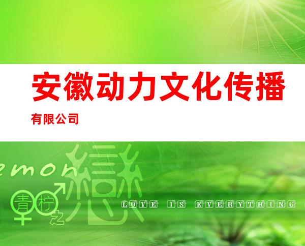 安徽动力文化传播有限公司